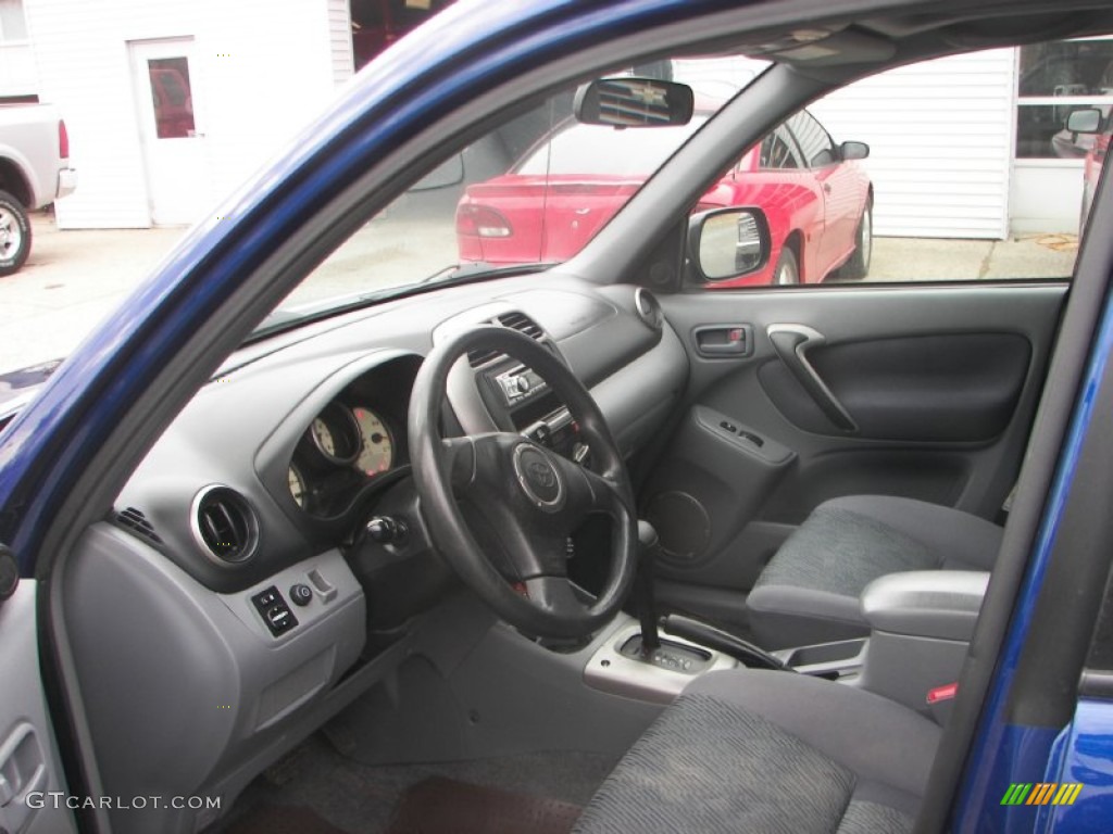 2002 RAV4 4WD - Spectra Blue Mica / Gray photo #5