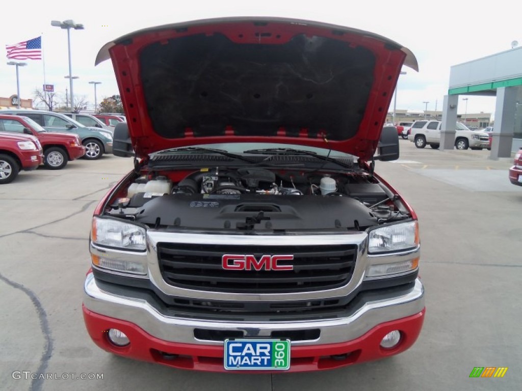 2006 Sierra 2500HD SLT Crew Cab 4x4 - Fire Red / Dark Pewter photo #3