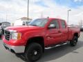 2007 Fire Red GMC Sierra 2500HD SLE Extended Cab 4x4  photo #3