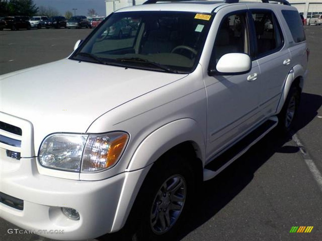 2006 Sequoia Limited 4WD - Natural White / Taupe photo #28