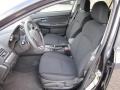 Black 2012 Subaru Impreza 2.0i Premium 5 Door Interior Color