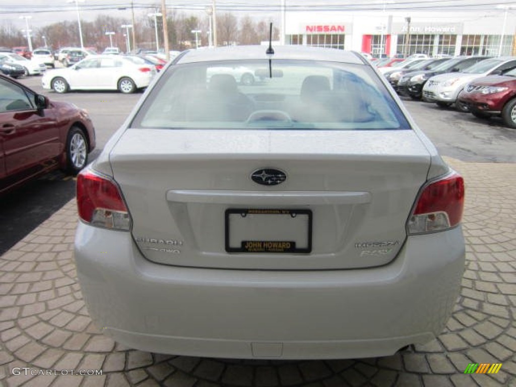 2012 Impreza 2.0i 4 Door - Satin White Pearl / Ivory photo #5