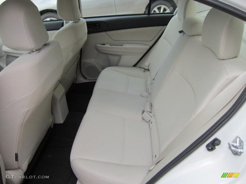 2012 Impreza 2.0i 4 Door - Satin White Pearl / Ivory photo #12