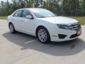 2011 White Platinum Tri-Coat Ford Fusion SEL  photo #1
