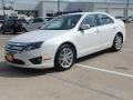 2011 White Platinum Tri-Coat Ford Fusion SEL  photo #9