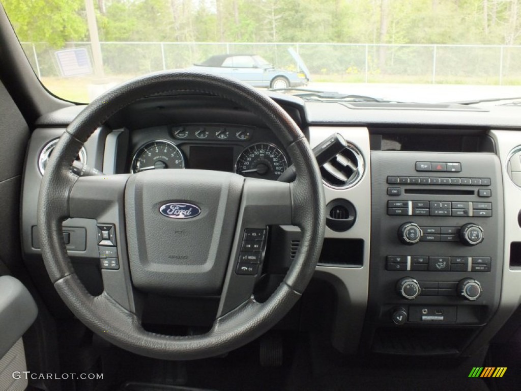 2011 Ford F150 XLT SuperCrew Steel Gray Dashboard Photo #62436220