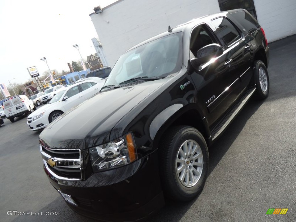 2012 Tahoe Hybrid 4x4 - Black / Ebony photo #1