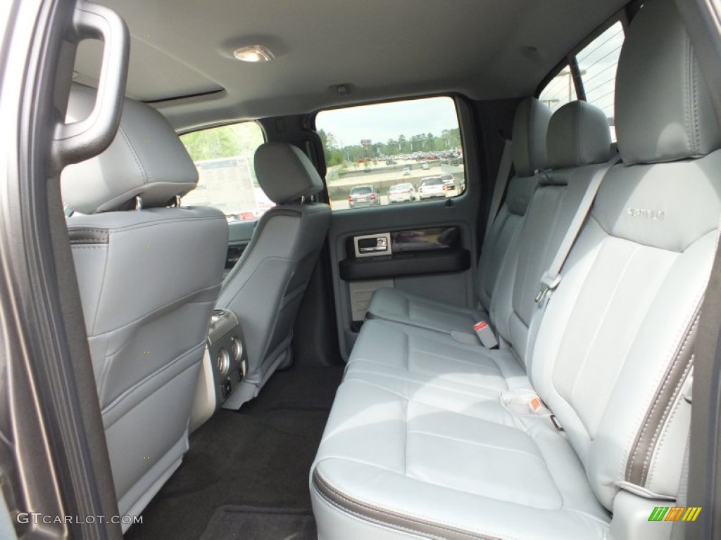 2012 Ford F150 Platinum SuperCrew 4x4 Rear Seat Photo #62437393