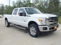 2012 White Platinum Metallic Tri-Coat Ford F350 Super Duty Lariat Crew Cab 4x4  photo #1