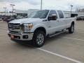 2012 White Platinum Metallic Tri-Coat Ford F350 Super Duty Lariat Crew Cab 4x4  photo #9