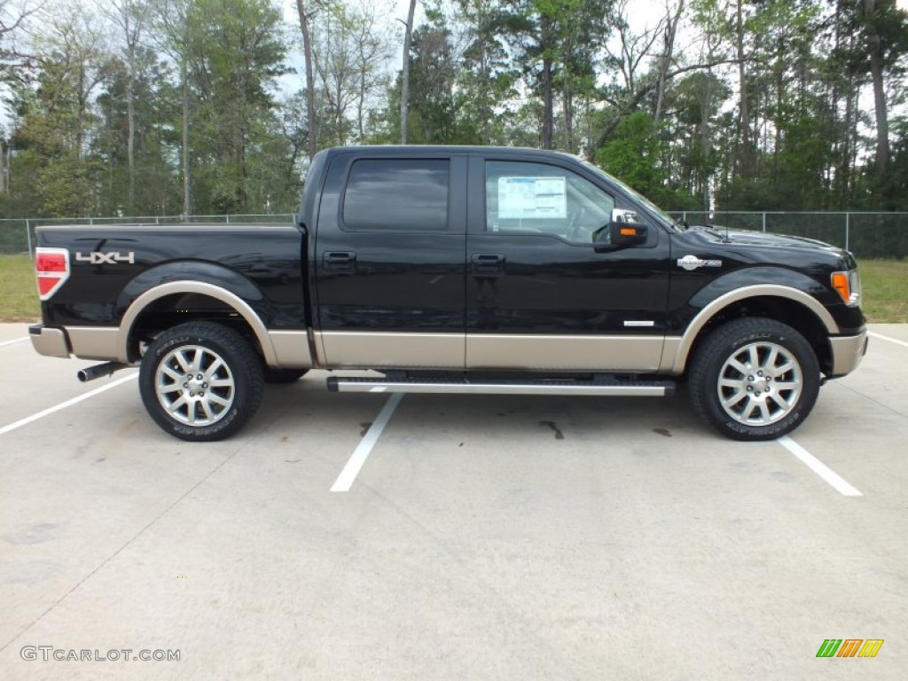 Tuxedo Black Metallic 2012 Ford F150 King Ranch SuperCrew 4x4 Exterior Photo #62438146