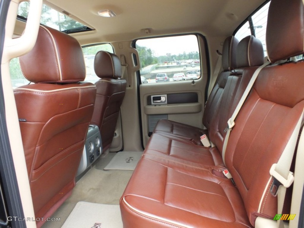 2012 Ford F150 King Ranch SuperCrew 4x4 Rear Seat Photo #62438164