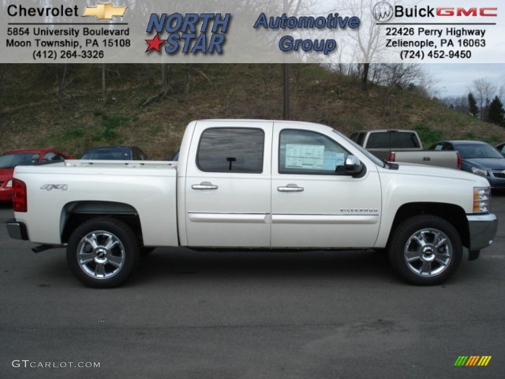 2012 Silverado 1500 LT Crew Cab 4x4 - White Diamond Tricoat / Ebony photo #1