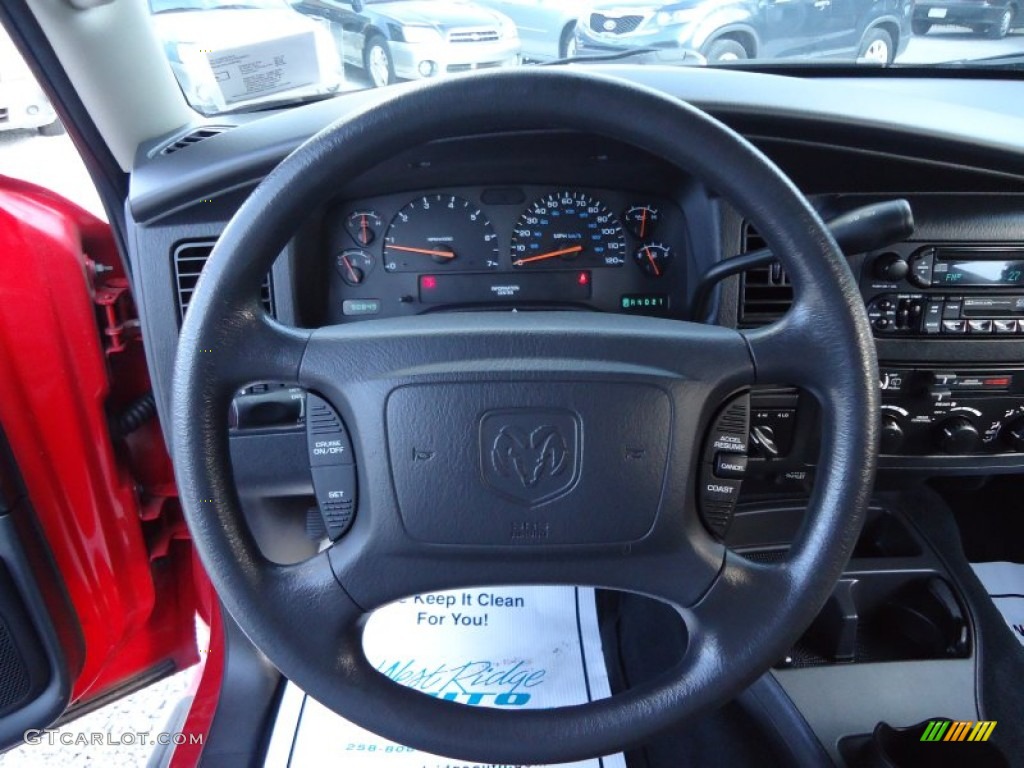 2002 Dodge Durango SLT 4x4 Dark Slate Gray Steering Wheel Photo #62440294