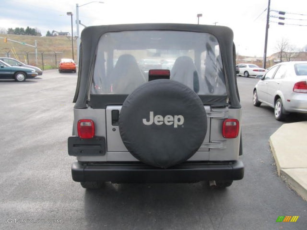 2000 Wrangler SE 4x4 - Silverstone Metallic / Agate photo #3