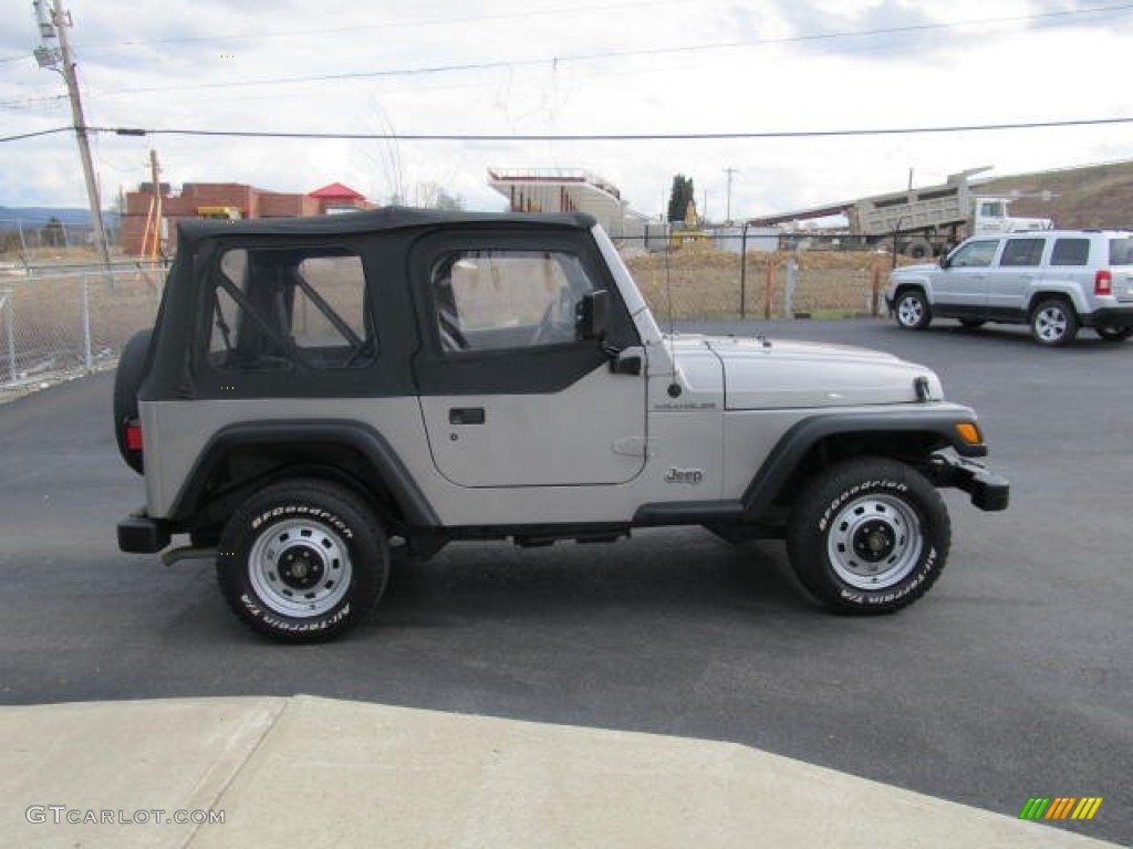 2000 Wrangler SE 4x4 - Silverstone Metallic / Agate photo #4