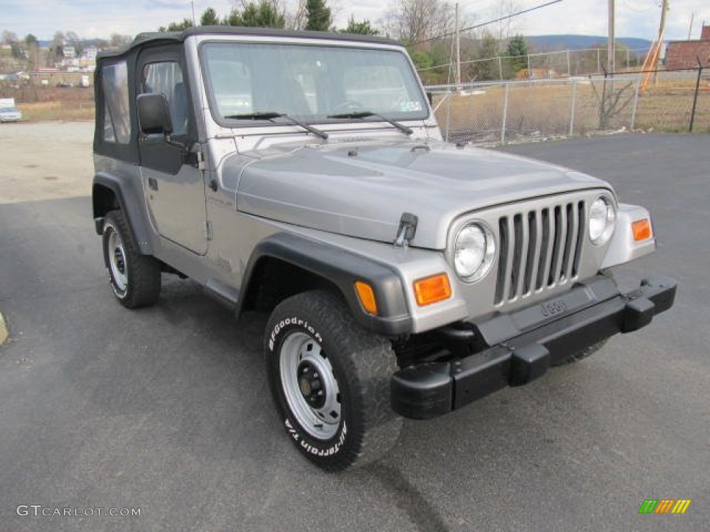 2000 Wrangler SE 4x4 - Silverstone Metallic / Agate photo #5