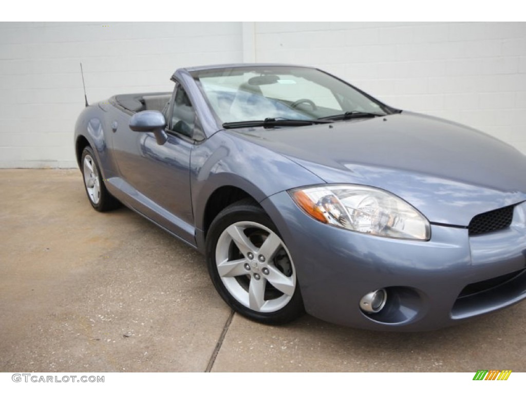 2007 Eclipse Spyder GT - Still Blue Pearl / Medium Gray photo #22
