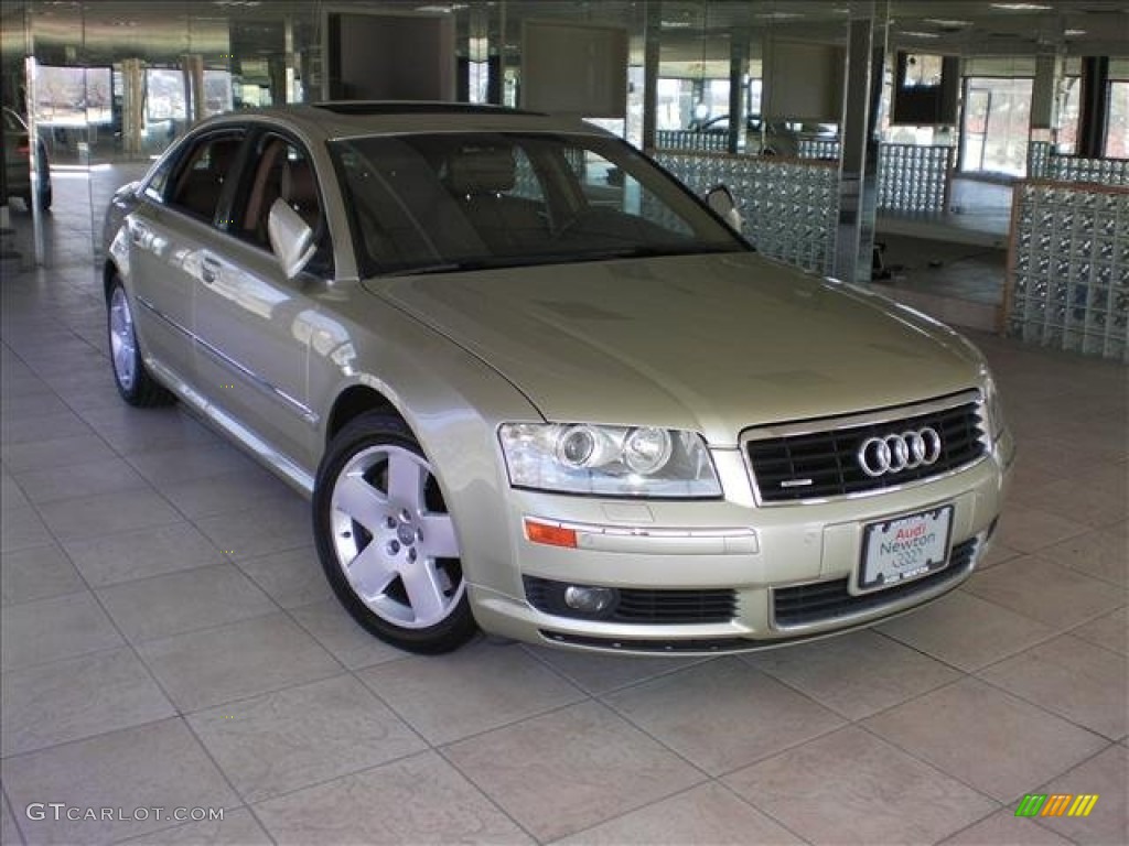 2004 A8 L 4.2 quattro - Platinum Beige Pearl Effect / Amaretto photo #1