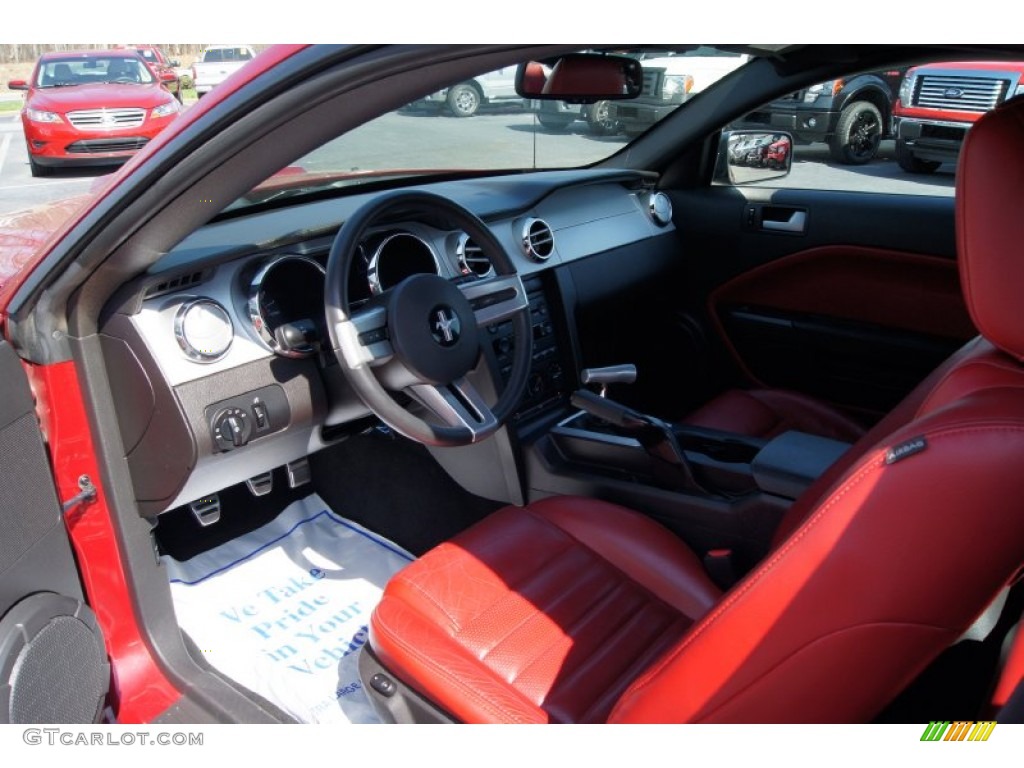 2007 Mustang GT Premium Coupe - Redfire Metallic / Black/Red photo #21