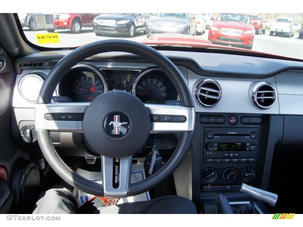 2007 Mustang GT Premium Coupe - Redfire Metallic / Black/Red photo #26