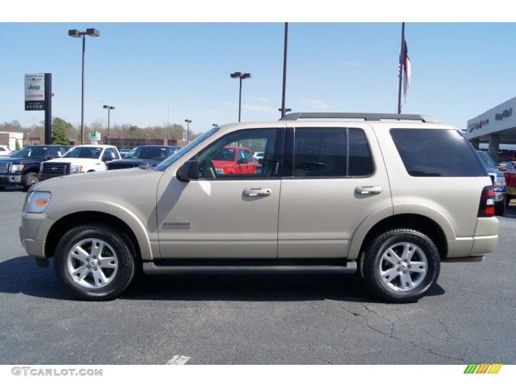 Pueblo Gold Metallic 2007 Ford Explorer XLT Exterior Photo #62442520