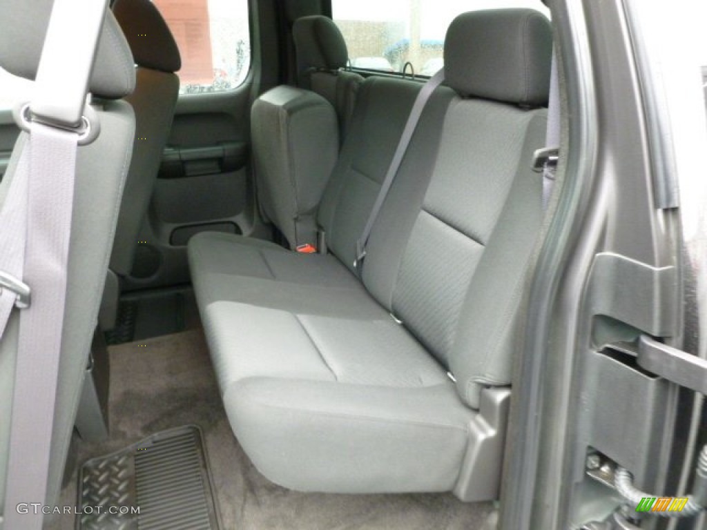 Ebony Interior 2011 Chevrolet Silverado 1500 LT Extended Cab 4x4 Photo #62443105