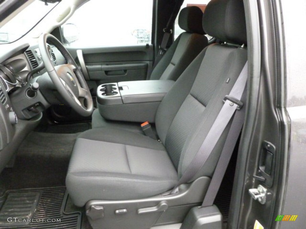 Ebony Interior 2011 Chevrolet Silverado 1500 LT Extended Cab 4x4 Photo #62443123