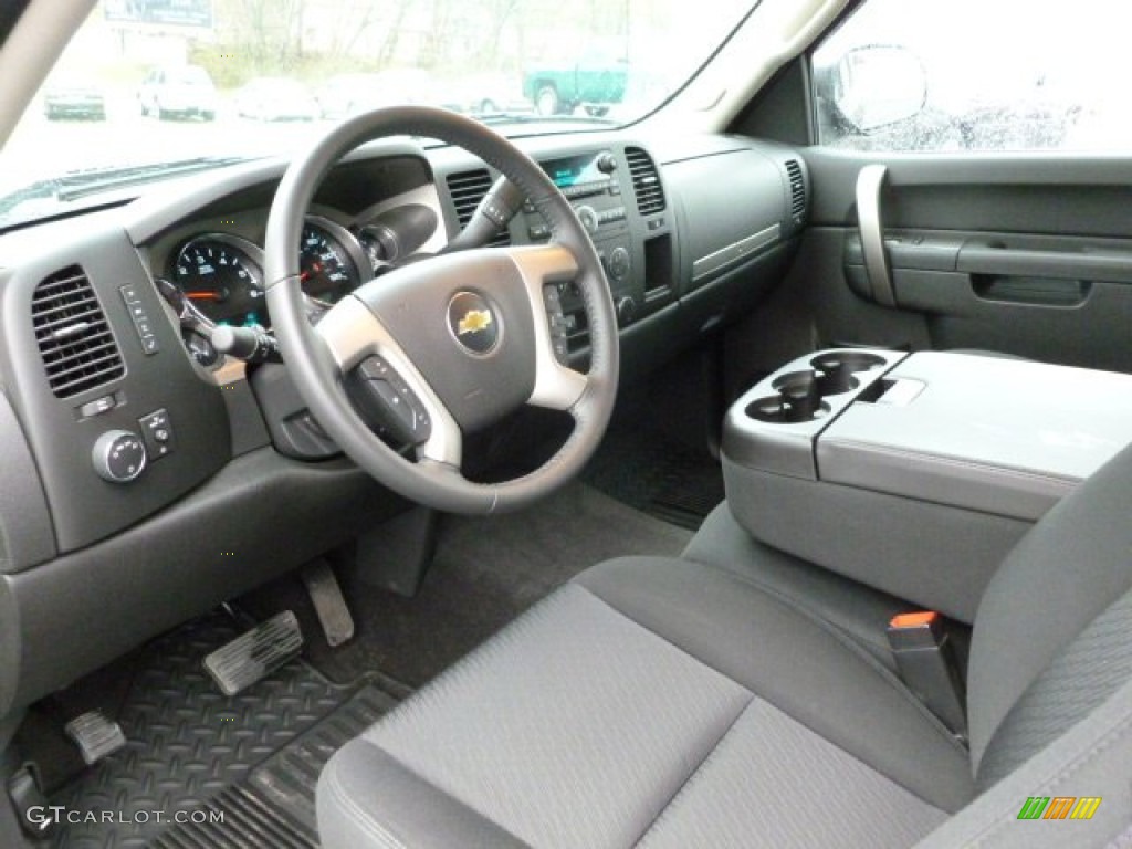 Ebony Interior 2011 Chevrolet Silverado 1500 LT Extended Cab 4x4 Photo #62443132