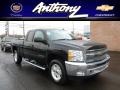 2012 Black Chevrolet Silverado 1500 LT Extended Cab 4x4  photo #1