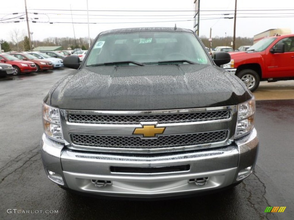 2012 Silverado 1500 LT Extended Cab 4x4 - Black / Ebony photo #2