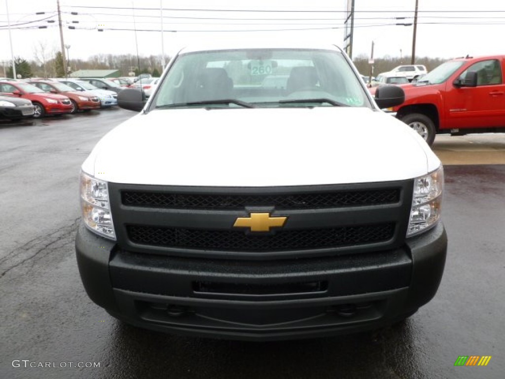 2012 Silverado 1500 Work Truck Extended Cab 4x4 - Summit White / Dark Titanium photo #2