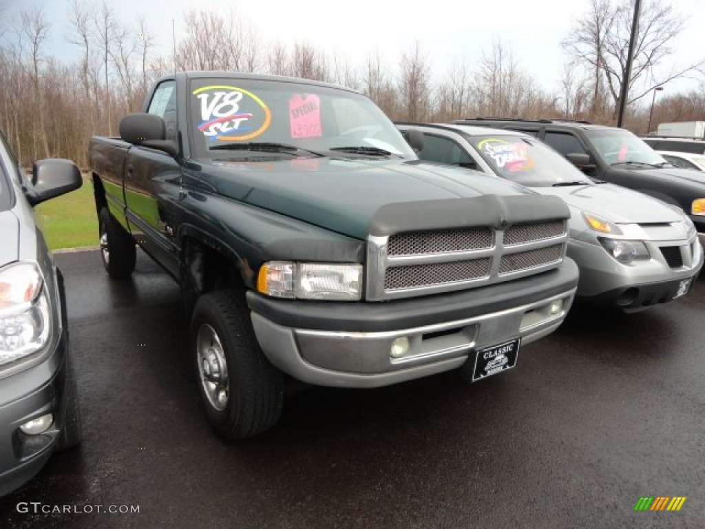 2001 Ram 2500 ST Regular Cab 4x4 - Forest Green Pearl / Agate photo #3