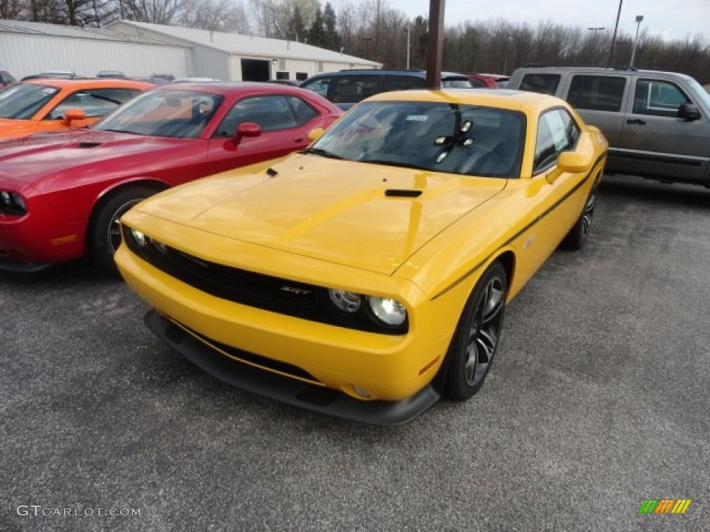 2012 Challenger SRT8 Yellow Jacket - Stinger Yellow / Dark Slate Gray photo #1