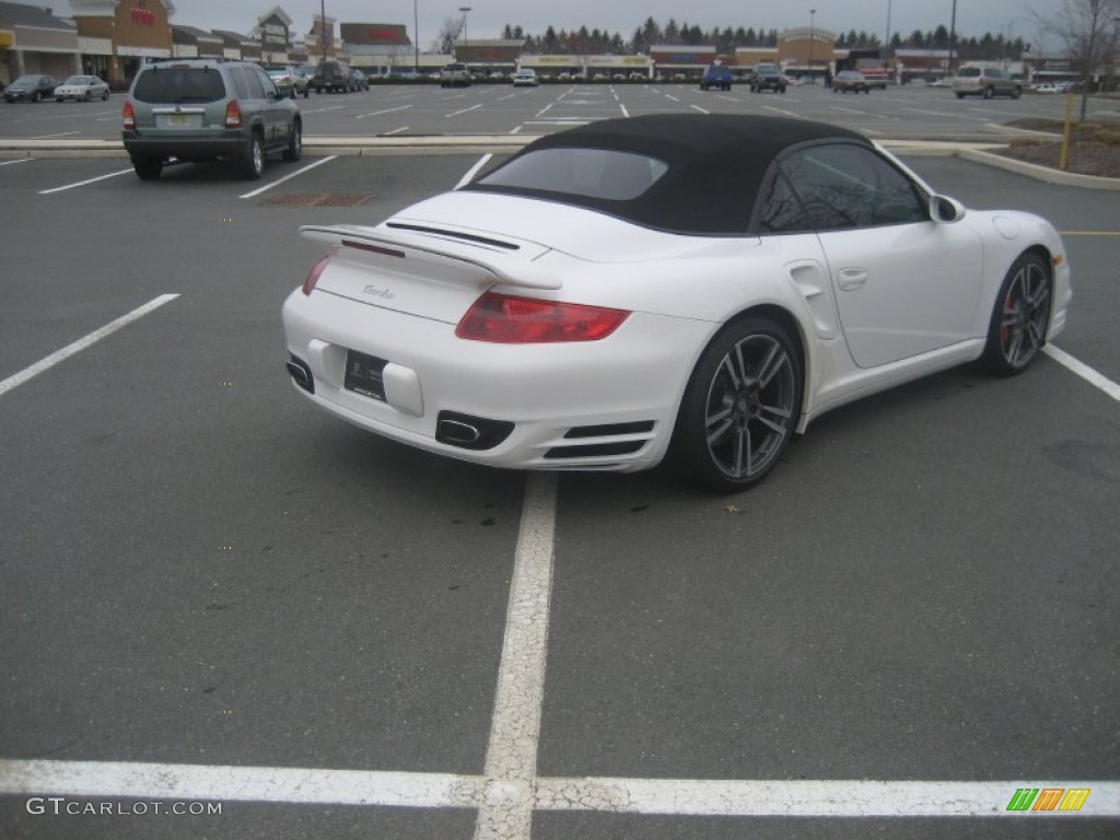 2008 911 Turbo Cabriolet - Carrara White / Black photo #5