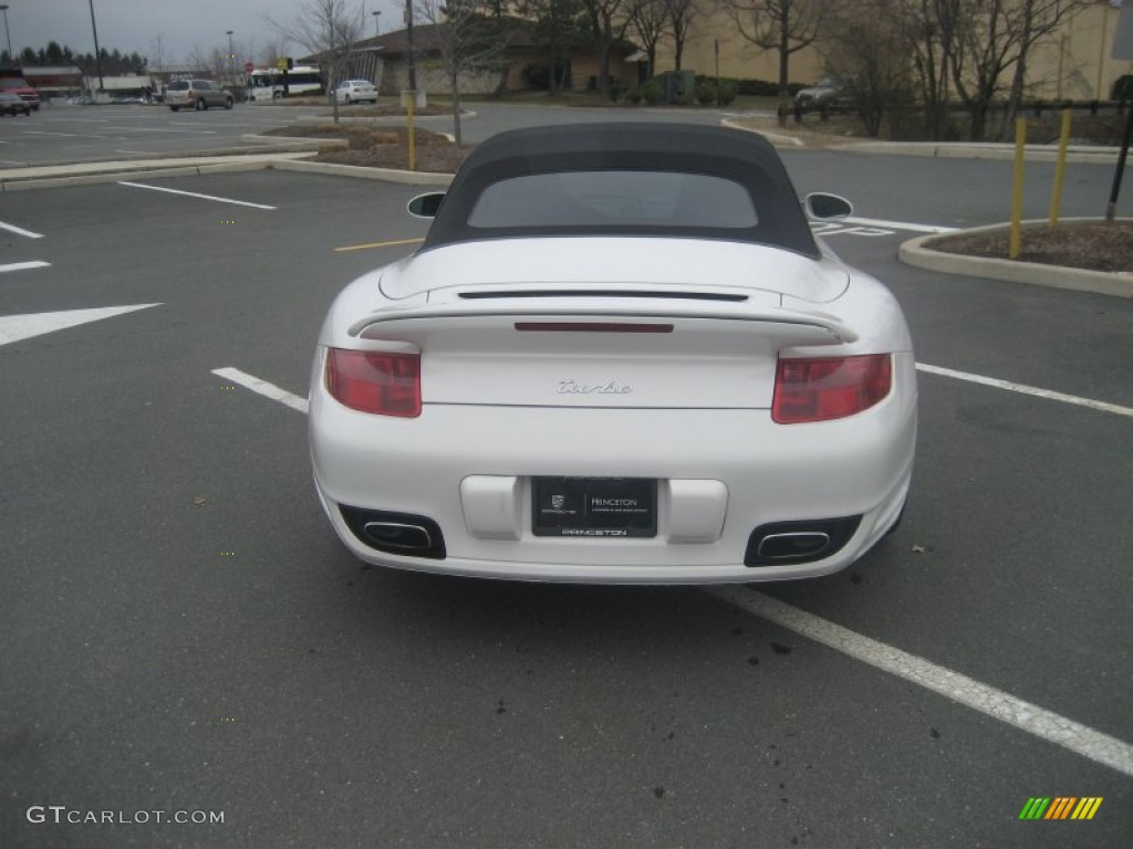 2008 911 Turbo Cabriolet - Carrara White / Black photo #6