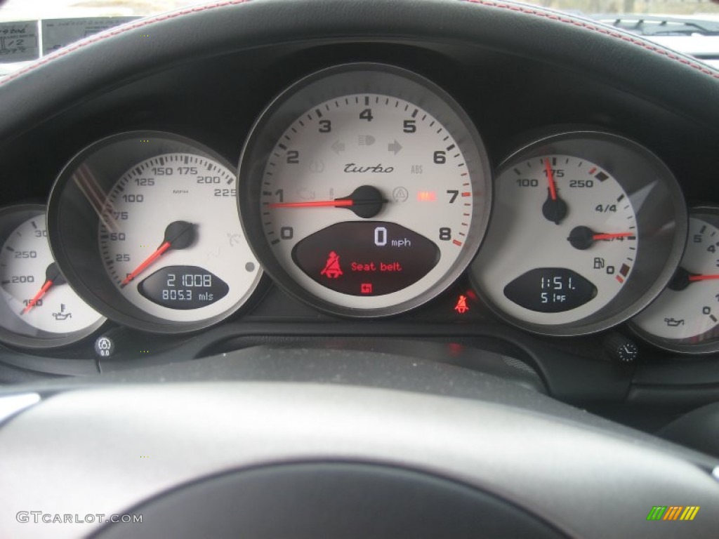 2008 Porsche 911 Turbo Cabriolet Gauges Photo #62446309