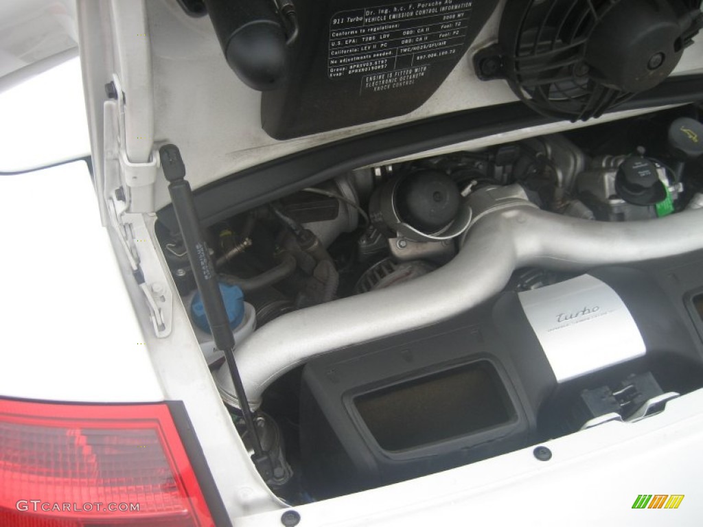 2008 911 Turbo Cabriolet - Carrara White / Black photo #24
