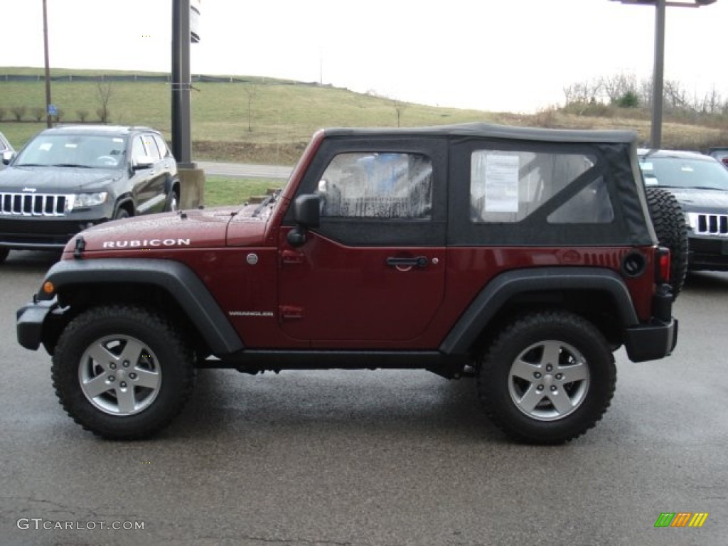 2010 Wrangler Rubicon 4x4 - Red Rock Crystal Pearl / Dark Slate Gray/Medium Slate Gray photo #5