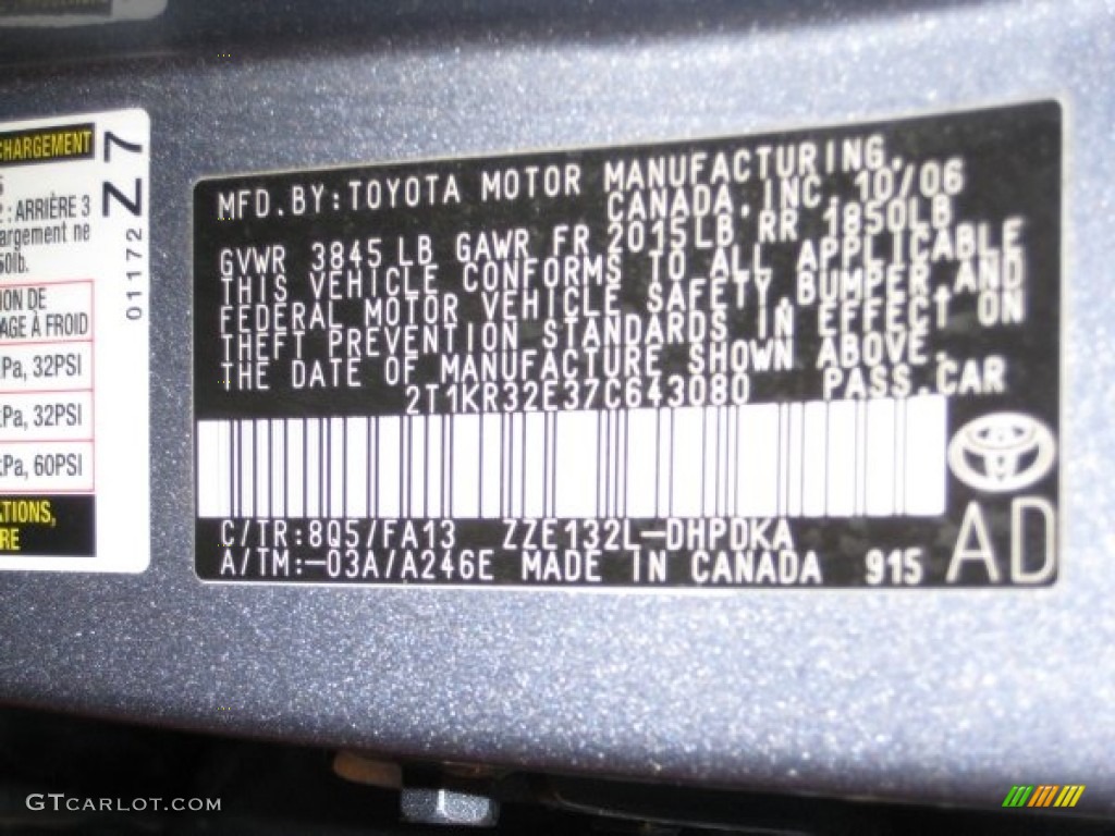 2007 Toyota Matrix Standard Matrix Model 8Q5 Photo #62447271