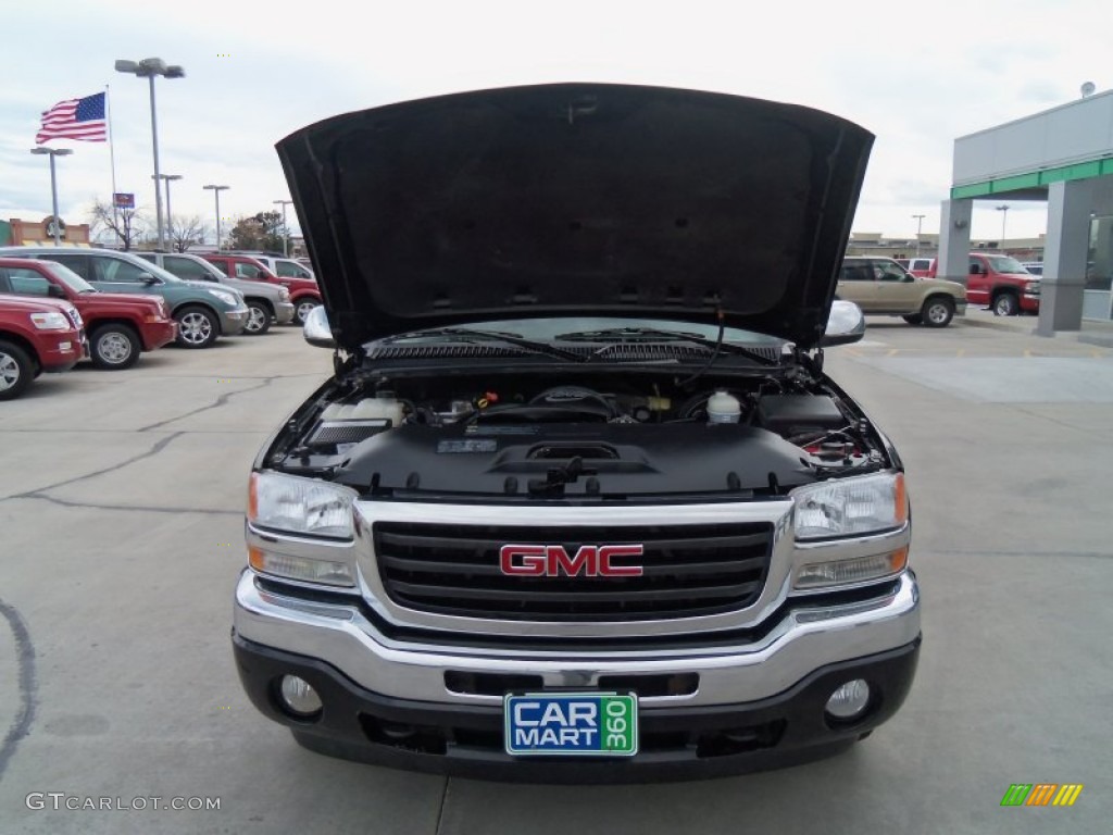 2005 Sierra 1500 SLT Crew Cab 4x4 - Onyx Black / Dark Pewter photo #3