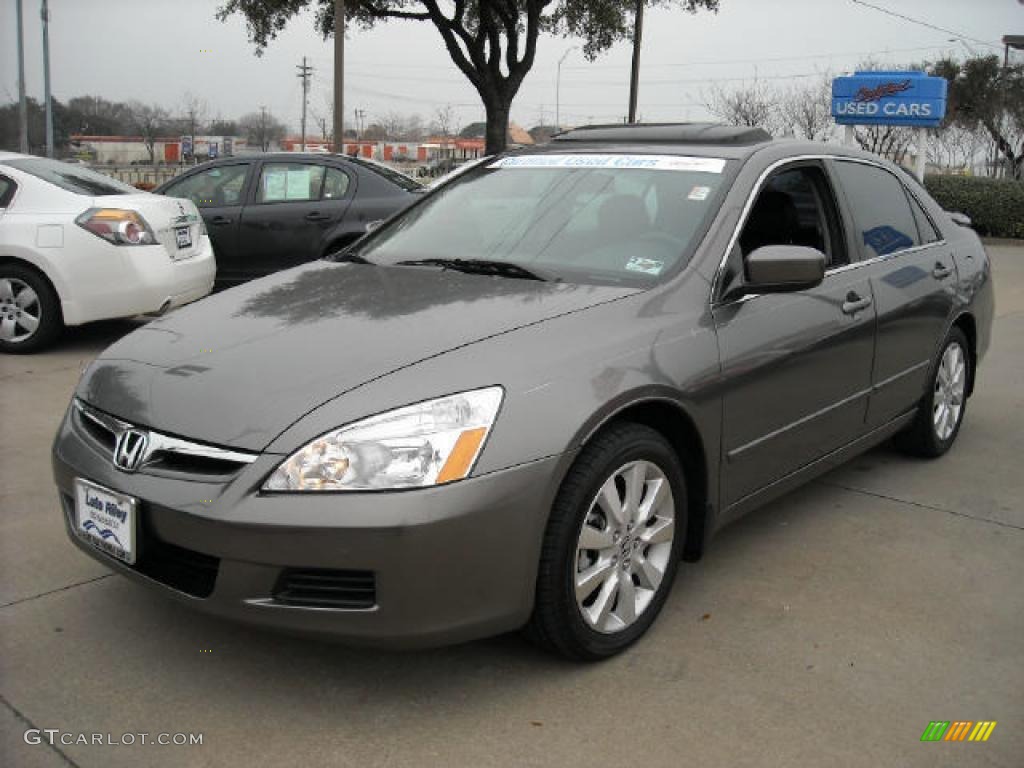 2006 Accord EX-L V6 Sedan - Carbon Bronze Pearl / Black photo #3