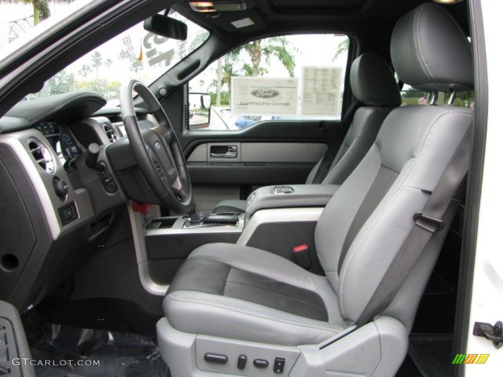 Steel Gray Interior 2011 Ford F150 Limited SuperCrew 4x4 Photo #62449375