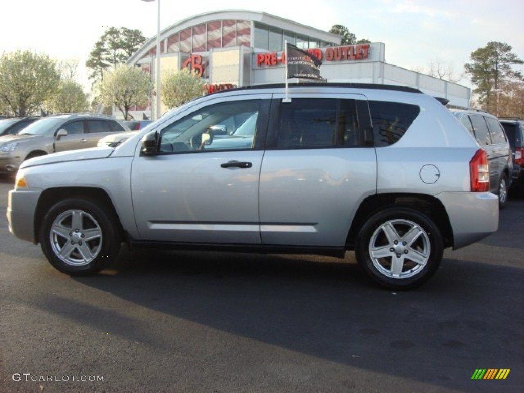 2007 Compass Sport - Bright Silver Metallic / Pastel Slate Gray photo #4