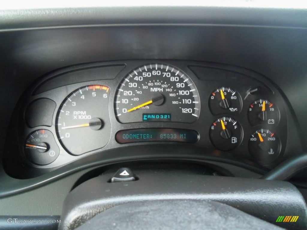 2003 Chevrolet Silverado 2500HD LS Extended Cab 4x4 Gauges Photo #62449702