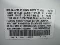 NH578: Taffeta White 2010 Honda Fit Sport Color Code