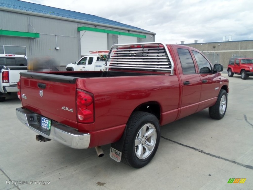 2008 Ram 1500 SLT Quad Cab 4x4 - Inferno Red Crystal Pearl / Medium Slate Gray photo #30