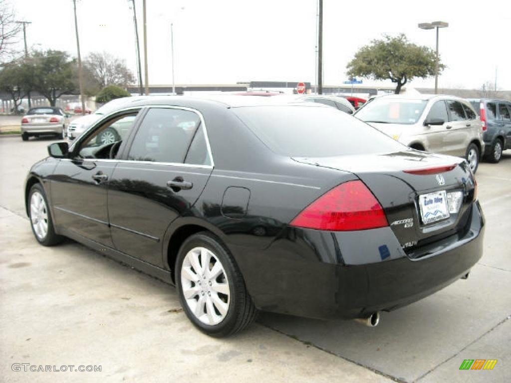 2006 Accord LX V6 Sedan - Nighthawk Black Pearl / Ivory photo #5