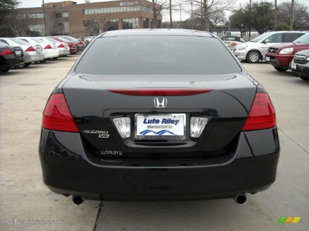 2006 Accord LX V6 Sedan - Nighthawk Black Pearl / Ivory photo #6