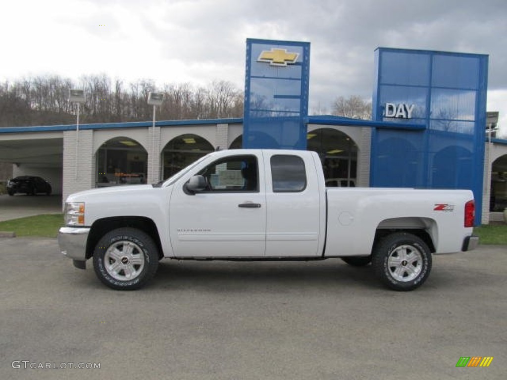 2012 Silverado 1500 LT Extended Cab 4x4 - Summit White / Ebony photo #2